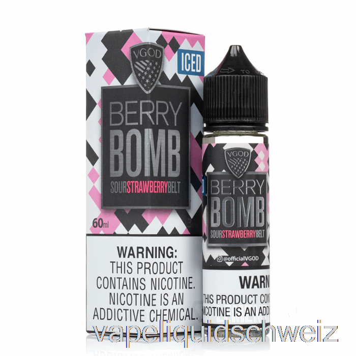 Iced Berry Bomb – Vgod E-Liquid – 60 Ml, 3 Mg Vape Ohne Nikotin